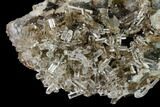 Transparent Columnar Calcite Crystal Cluster on Quartz - China #164006-1